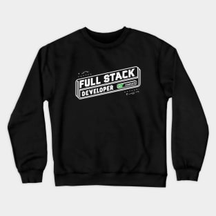 Full Stack Developer Simple Text Crewneck Sweatshirt